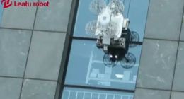 外墻清洗機(jī)器人現(xiàn)身多幢大樓，清洗前后涇渭分明！